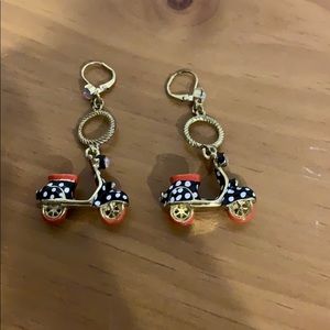 Betsey Johnson Vespa earrings